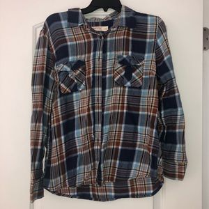 Faded Glory Plaid button down